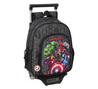 Safta AVENGERS VENDETTA - Mochila Infantil con Carro 705, Ideal para Niños de Diferentes Edades, Cómoda y Versátil, Calidad y Resistencia, 27x10x33 cm