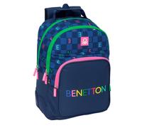 Safta BENETTON DAMERO - Mochila Escolar Infantil, Ideal para Niños de Diferentes Edades, Cómoda y Versátil, Calidad y Resistencia, 32x15x42 cm