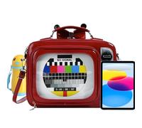 Mochila Escolar | Bolsa con Pantalla De Televisión para Anime | Mochila Diaria De Gran Capacidad para Escuela Y Viajes Multifuncionales para Mujeres Y Niñas, Rojo, Fare riferimento Alla descrizione