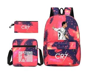 Mochila escolar casual con bolso cruzado y estuche, ligera para alumnos de primaria y secundaria, perfecta para colegio, viajes y uso diario(A1)
