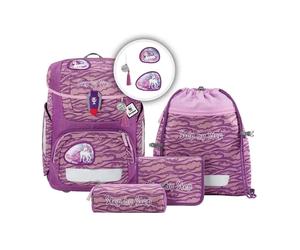 Mochila escolar circular paso a paso - “Lovely Unicorn Nuala” (5 piezas)