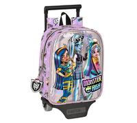 Mochila Escolar Con Carro Monster Highojas Best Boos 22 x 27 x 10 cm.