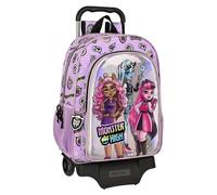 Mochila Escolar Con Carro Monster Highojas Best Boos 33 x 42 x 14 cm.