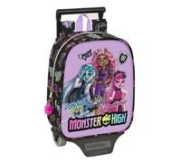 Mochila Escolar Con Carro Monster Highojas Creep 22 x 27 x 10 cm.