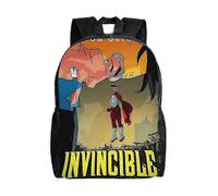 Mochila escolar con dibujos animados invencibles para niños: elegante mochila de viaje para estudiantes
