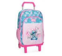 Mochila escolar con ruedas de 40 cm, 2 compartimentos, Heart - Stitch