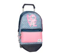 Mochila escolar con ruedas de 42 cm Noni Denim - Pepe Jeans
