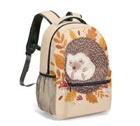 Mochila escolar de 16 pulgadas con estampado de seta de rana, diseño de bosque caprichoso, para niños, niñas, mujeres, laptop, 10, L, Casual