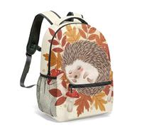Mochila escolar de 16 pulgadas con estampado de seta de rana, diseño de bosque caprichoso, para niños, niñas, mujeres, laptop, 09., L, Casual
