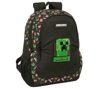 MINECRAFT - Mochila Escolar Infantil, Ideal para Niños de Diferentes Edades, Cómoda y Versátil, Calidad y Resistencia, 32x16x44 cm