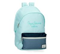 Pepe Jeans Dalma Mochila para Portátil Doble Compartimento Portátil 15,6 pulgadas Azul 31x44x15 cms Poliéster by Joumma Bags