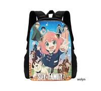 Mochila escolar de espías, mochila de anime de dibujos animados, mochila familiar, mochila escolar ligera,