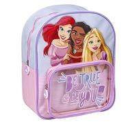 Mochila Escolar de Princesas - Cierre de Cremallera - 25 x 30 x 12 cm - Mochila Infantil con Bolsillo Delantero - Asas Acolchadas - Producto Original Diseñado en España