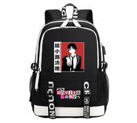 Mochila escolar de tela Oxford de anime Manga Classroom of the Elite para los fanáticos de Ayanokouji Kiyotaka, Negro, Talla única