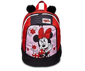 Mochila escolar doble compartimiento - MINNIE M IS FOR MOUSE, multicolor - Bolsillo lateral porta botellas, bolsillo porta PC - Mochila escolar para niña, multicolor, Talla única, Escuela