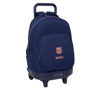 Mochila Escolar F.C. BARCELONA 2ª Equip. 2025/26, Grande 45 cm. Con Carro