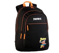 Mochila Escolar Fortnite - ToyBags - Doble Compartimento y Bolsillos Frontal y Lateral - Adaptable a Carro - Incluye Porta ordenador - Tirantes Acolchados - 44 x 30 x 20 cm