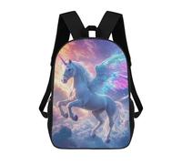 Mochila Escolar Impresa En 3D 17inch Enchanted Unicorn Fantasy Artwork Mochila Infantil Mochila Escolar Linda Mochila De Moda Casual Para Niños Y Niñas