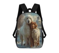 Mochila Escolar Impresa En 3D 17inch Winter Farm Friends-1 Mochila Infantil Mochila Escolar Linda Mochila De Moda Casual Para Niños Y Niñas