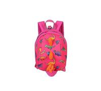 Mochila escolar infantil con dibujos de dinosaurios en 3D (rosa)