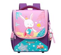 Mochila Escolar Infantil con Divertidos Animales para Niños y Bebés Pequeños (Purple, 30CM)