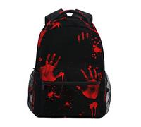 Mochila Escolar Infantil, Huellas De Sangre Unisex Bolsa Para La Escuela Ligera Mochila Niño Para Hombres Deportes Viajes 29X40Cm