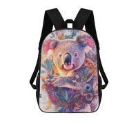 Mochila Escolar Infantil Impresa En 3D Blooming Koala Dream - High-Detail Floral Portrait Mochilas De Moda Informales Mochilas Infantiles Mochila Informal Para Exteriores Bolsas De Viaje Bonitas 17inc