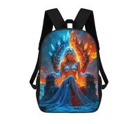 Mochila Escolar Infantil Impresa En 3D Ice And Fire Queen 17inch Para Niños, Mochila De Viaje De Alta Capacidad, Mochila Escolar De Moda Para Niños