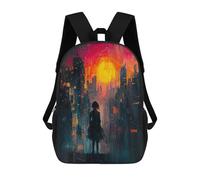 Mochila Escolar Infantil Impresa En 3D Lost in The City Neoexpressionist Urban Scene Mochilas De Moda Informales Mochilas Infantiles Mochila Informal Para Exteriores Bolsas De Viaje Bonitas 17inch