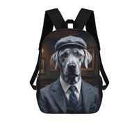 Mochila Escolar Infantil Impresa En 3D Silver Labrador Dog Wearing A Suit in The Pub Mochilas De Moda Informales Mochilas Infantiles Mochila Informal Para Exteriores Bolsas De Viaje Bonitas 17inch