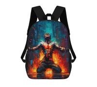 Mochila Escolar Infantil Impresa En 3D The Inner Fire - Abstract Expressionist Art Mochila De Viaje De Alta Capacidad Para Libros Mochilas De Moda Para Niños Mochila Escolar Informal 17inch
