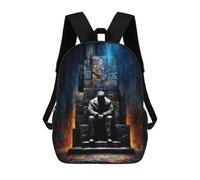 Mochila Escolar Infantil Impresa En 3D The One Who Waits Upon The Throne - Silent King of Ash And Flame Mochila Mochilas Deportivas Para Niños Y Niñas Mochila De Moda 17inch