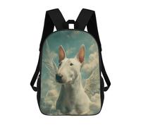 Mochila Escolar Infantil Impresa En 3D Winged Bull Terrier in The Clouds Bull Terrier Remembrance Mochilas Para Libros Mochilas De Viaje Informales Mochila De Gran Capacidad Para Niños 17inch