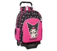 Safta KUROMI - Mochila Escolar Grande con Carro, Mochila Niño, Mochila Infantil, Adaptable a Carro, Ideal para Niños en Edad Escolar, Cómoda y Versátil, Calidad y Resistencia, 33x15x42 cm