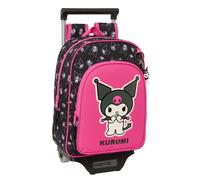 Mochila Escolar KUROMI, Infantil 34 cm. Con Carro