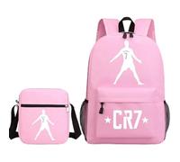 Mochila escolar ligera de 3 piezas con bandolera y estuche, para adolescentes(A1)