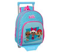 Safta LOL SURPRISE! DIVAS - Mochila Infantil con Carro 705, Ideal para Niños de Diferentes Edades, Cómoda y Versátil, Calidad y Resistencia, 28x10x34 cm, Color Azul