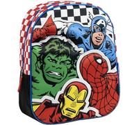 Mochila Escolar Marvel Avengers Diseño Infantil con Superhéroes. Mochila Resistente con Compartimento Amplio y Tirantes Acolchados