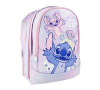Mochila Escolar Mediana 41 Cm Stitch Medidas 31.0x14.0x41.0 cm para Niñ@s con Asas Ajustables y Ergonómica | Mochila Infantil Comodidad y Ajuste con Espacio, Material Resistente y Fácil de Limpiar