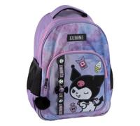 Mochila escolar mediana kuromi hello kitty niña y adolescente - 42 cm
