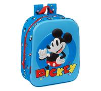 Mochila Escolar MICKEY MOUSE 3D, Guardería 27 cm.
