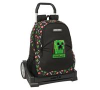 Mochila Escolar MINECRAFT Boom, Grande 42 cm. Con Carro EVOLUTION