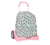 Mochila Escolar MINNIE MOUSE Minty, Grande 42 cm. Con Carro EVOLUTION