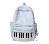 Mochila Escolar Mochila Escolar de Gran Capacidad con Estampado de Piano