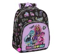 Mochila Escolar MONSTER HIGH Creep, Infantil 34 cm. Adaptable