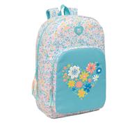 Mochila Escolar MOOS Fiori, Grande 46 cm. Adaptable