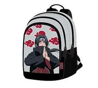 Mochila Escolar Naruto Itachi - ToyBags - Doble Compartimento y Bolsillos Frontal y Lateral - Adaptable a Carro - Incluye Porta ordenador - Tirantes y Espalda Acolchados - 44 x 30 x 20 cm