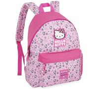 Mochila Escolar Niña para fans de Hello Kitty (6-12 Años/Educación Primaria) - Mochila Infantil para Colegio, Extraescolares y Viaje - Compartimento para Tablet y Porta Botellas (41x31x18 cm)