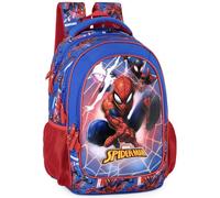 Mochila Escolar Niño Ergonómica para Fans de Spiderman - 43x33x15 cm - 6 a 10 Años - Grande Adaptable a Carro con Compartimento para Portátil, Espalda Acolchada y Reflectantes