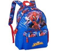 Mochila Escolar Niño para fans de Spiderman (6-12 Años/Educación Primaria) - Mochila Infantil para Colegio, Extraescolares y Viaje - Compartimento para Tablet y Porta Botellas (41x31x18 cm)